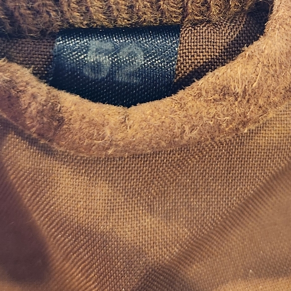 Mens suede bomber style jacket lightweight lined button up 4 pockets large tan - Picture 7 of 11